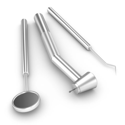 dental instruments for professional teeth cleaning